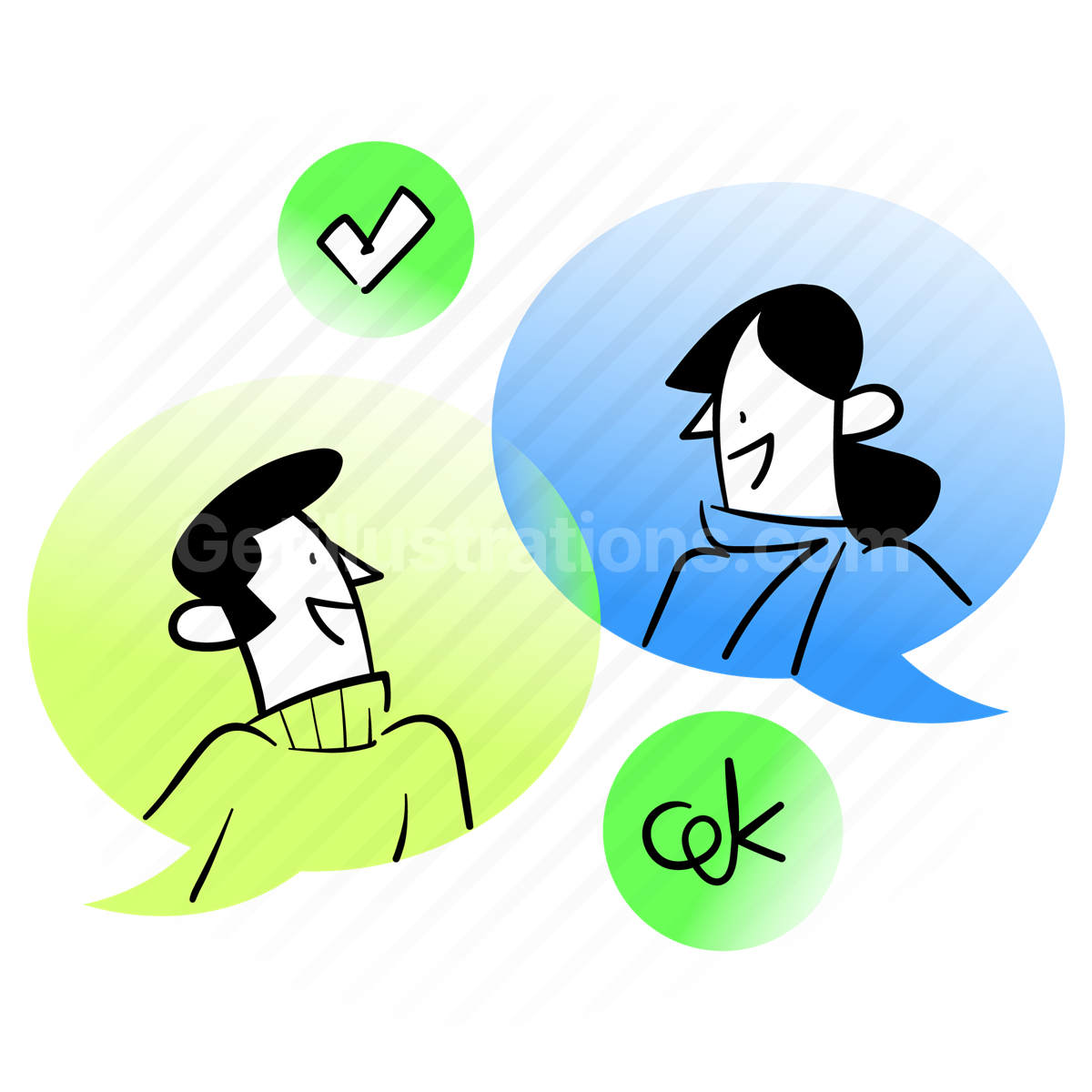 Social Media and Communication  illustration